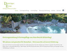 Tablet Screenshot of danninger-gartengestaltung.at